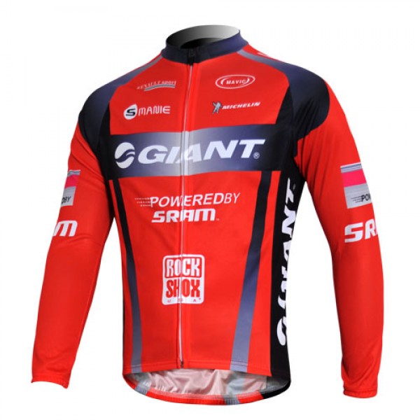 Giant Sram Pro Team Fahrradtrikot Langarm Rot Schwarz Radtrikot Kaufen