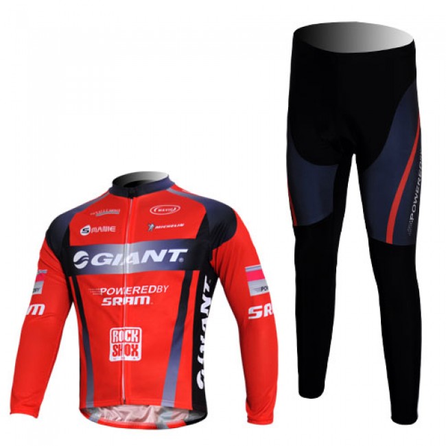 Giant Sram Pro Team Radbekleidung Satz Fahrradtrikot Langarm und Lang Radhose Rot Schwarz Radtrikot Kaufen Giant Sram Pro Team Radbekleidung Satz Fahrradtrikot Langarm und Lang Radhose Rot Schwarz Radtrikot Kaufen
