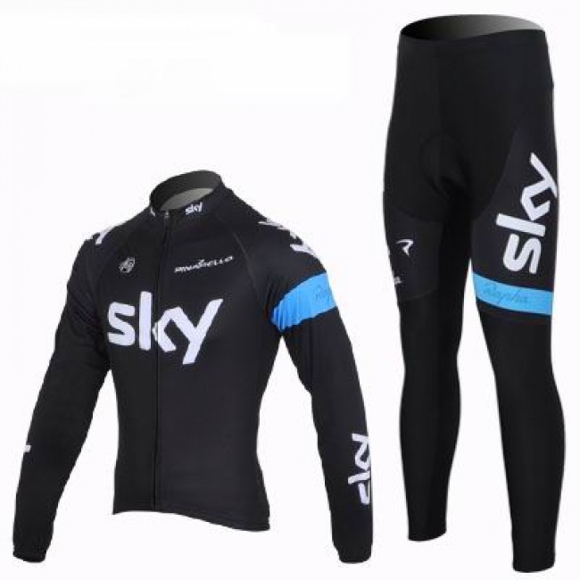 2013 Team Sky Radbekleidung Satz Fahrradtrikot Langarm und Lang Radhose Schwarz Blau Radtrikot Kaufen 2013 Team Sky Radbekleidung Satz Fahrradtrikot Langarm und Lang Radhose Schwarz Blau Radtrikot Kaufen