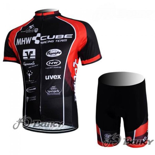 MHW Cube Racing Team Radbekleidung Radtrikot Kurzarm und Fahrradhosen Kurz Rot Schwarz Radtrikot Kaufen MHW Cube Racing Team Radbekleidung Radtrikot Kurzarm und Fahrradhosen Kurz Rot Schwarz Radtrikot Kaufen