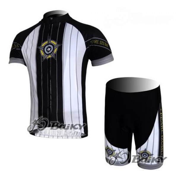 Pearl Izumi Pro Team Radbekleidung Radtrikot Kurzarm und Fahrradhosen Kurz Weiß Schwarz Radtrikot Kaufen