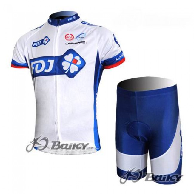 FDJ-BigMat Pro Team Radtrikot Kurzarm Kurz Radhose Kits Weiß Blau Radtrikot Kaufen FDJ-BigMat Pro Team Radtrikot Kurzarm Kurz Radhose Kits Weiß Blau Radtrikot Kaufen