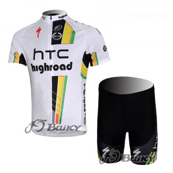 Highroad Pro Team Radtrikot Kurzarm Kurz Radhose Kits Weiß Radtrikot Kaufen