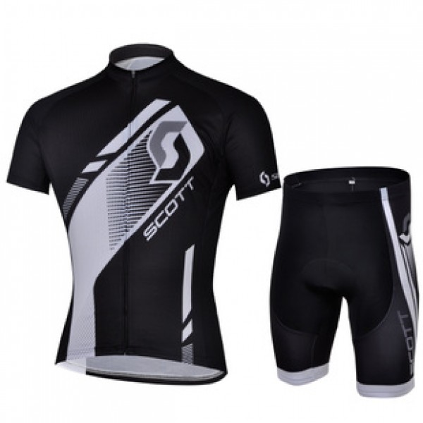 2013 Scott Racing Radtrikot Kurzarm und Kurz Radhose Kits Schwarz Radtrikot Kaufen