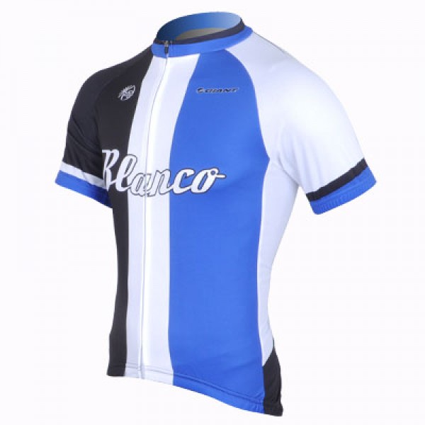2013 Blanco Giant Radtrikot Kurzarm Blau Weiß Schwarz Radtrikot Kaufen
