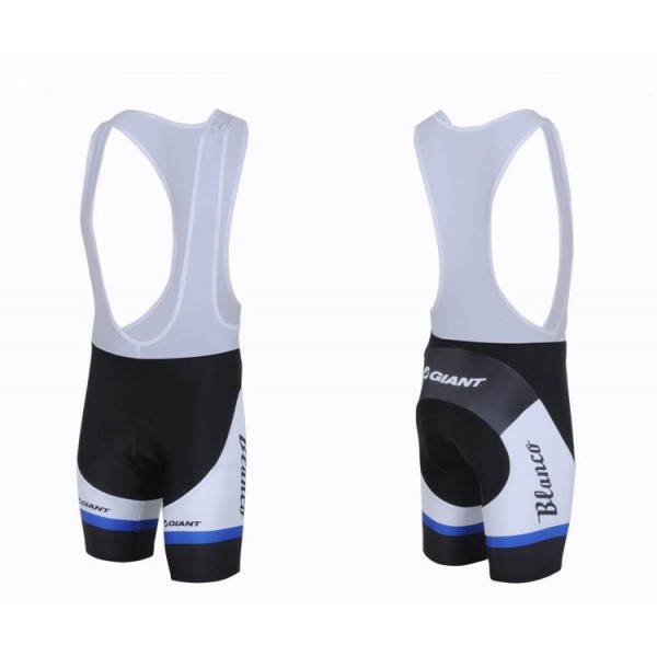 2013 Blanco Giant Fahrradbekleidung Satz Fahrradtrikot Kurzarm Trikot und Kurz Trägerhose Blau Weiß Schwarz Radtrikot Kaufen