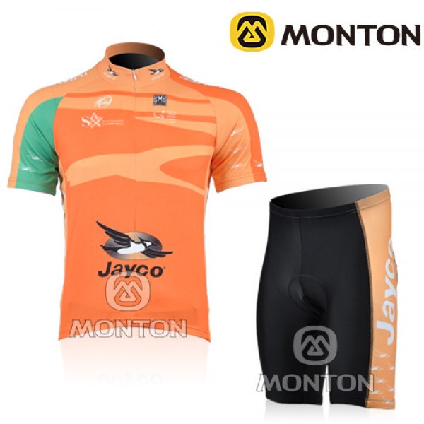 JAYCO Pro Team Radtrikot Kurzarm Kurz Radhose Kits Orange Radtrikot Kaufen