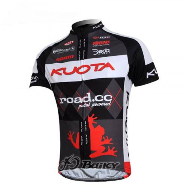 Kuota SRAM Road Pro Team Radtrikot Kurzarm Schwarz Weiß Radtrikot Kaufen