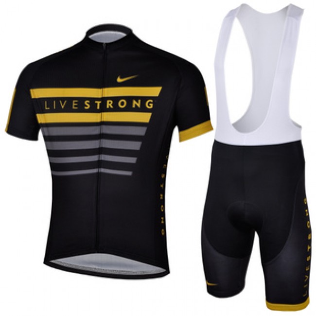 2013 Livestrong Fahrradbekleidung Satz Fahrradtrikot Kurzarm Trikot und Kurz Trägerhose Schwarz Gelb Radtrikot Kaufen 2013 Livestrong Fahrradbekleidung Satz Fahrradtrikot Kurzarm Trikot und Kurz Trägerhose Schwarz Gelb Radtrikot Kaufen