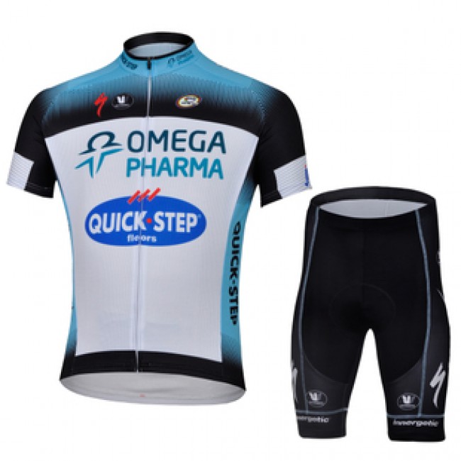 2013 Omega Pharma Quick Step Radtrikot Kurzarm und Kurz Radhose Kits Weiß Schwarz Radtrikot Kaufen 2013 Omega Pharma Quick Step Radtrikot Kurzarm und Kurz Radhose Kits Weiß Schwarz Radtrikot Kaufen