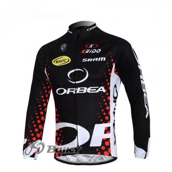 Orbea Pro Team Fahrradtrikot Langarm Schwarz Rot Radtrikot Kaufen