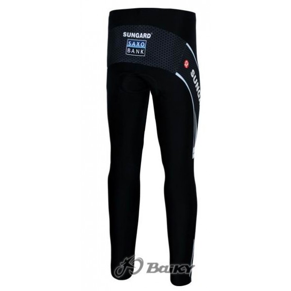 Saxo Bank Sungard Pro Team Lang Radhose Weiß Schwarz Radtrikot Kaufen