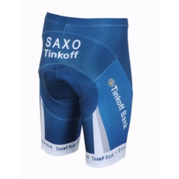 2013 Saxo Bank Tinkoff Pro Team Radtrikot Kurzarm und Kurz Radhose Kits Blau Radtrikot Kaufen