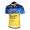 2013 Saxo Bank Tinkoff Pro Team Radtrikot Kurzarm Blau Gelb Radtrikot Kaufen