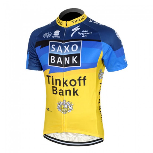 2013 Saxo Bank Tinkoff Pro Team Radtrikot Kurzarm Blau Gelb Radtrikot Kaufen 2013 Saxo Bank Tinkoff Pro Team Radtrikot Kurzarm Blau Gelb Radtrikot Kaufen