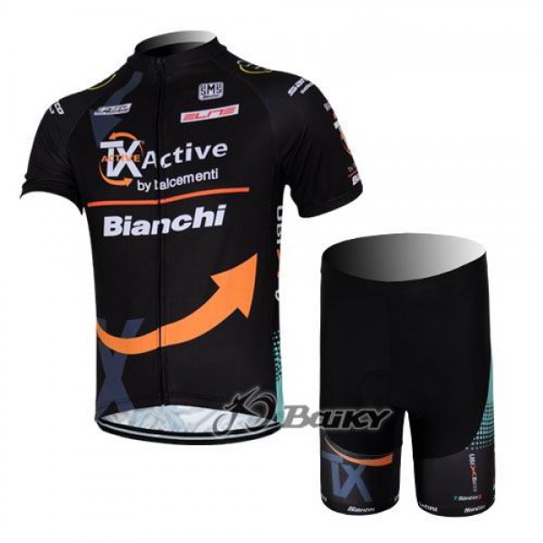 2012 TX active bianchi Pro Team Radtrikot Kurzarm Kurz Radhose Kits Schwarz Radtrikot Kaufen
