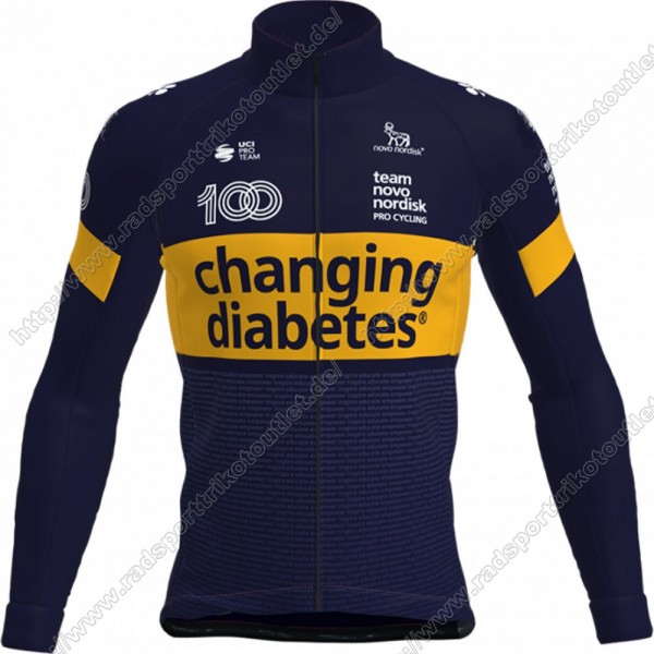 Profiteams Novo Nordisk 2021 Radsport Trikot Langarm LOVIX Radtrikot Kaufen