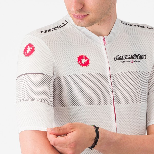 Herren Weiße Trikot Giro d'Italia 2024 Classification Radtrikot Kaufen