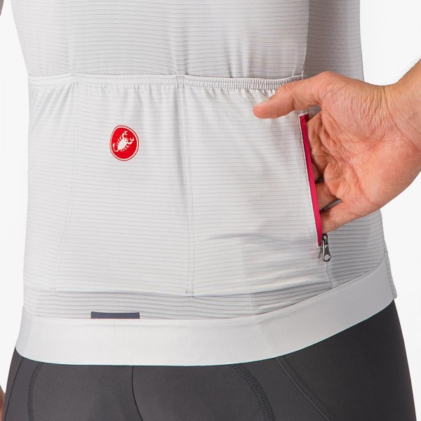 Herren Trofeo Giro d'Italia 2024 Trikot-Silbergrau Radtrikot Kaufen