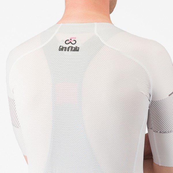 Herren Weißes Trikot Giro d'Italia 2024 Race Radtrikot Kaufen
