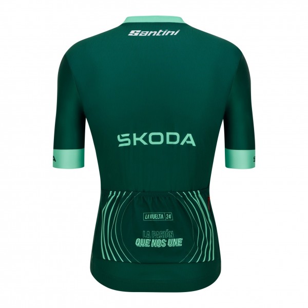 Herren Santini Vuelta Espana grun trikot 2024 Radtrikot Kaufen