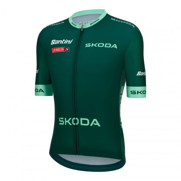 Herren Santini Vuelta Espana grun trikot 2024 Radtrikot Kaufen