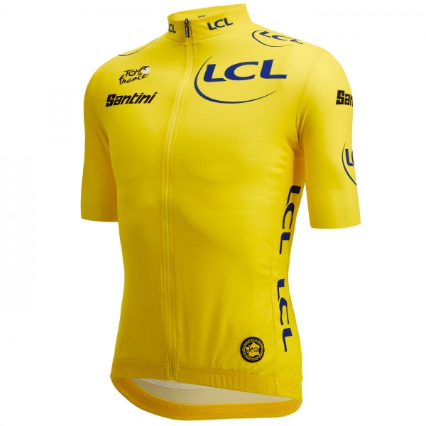 Herren Gelbes Trikot Tour de France 2024 Fan Linie Radtrikot Kaufen