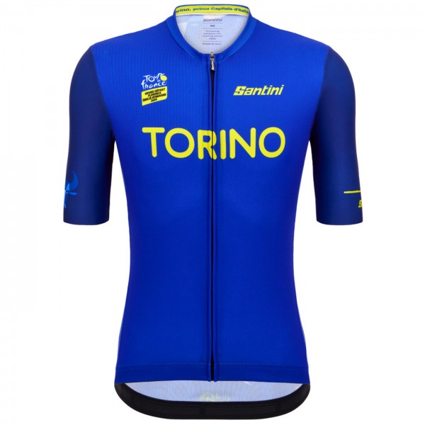 Herren Jersey Santini Tour de France 2024-Turin Radtrikot Kaufen