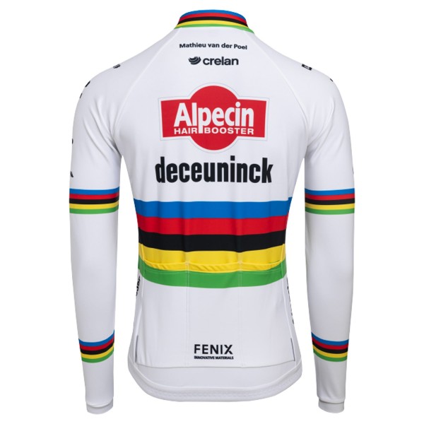 Herren Alpecin Deceuninck 2024 lang arm trikot-WC Radtrikot Kaufen