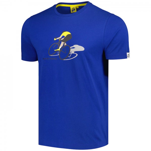 Herren Tour de France Cyclist Graphic 2024 T-Shirt-Blau Radtrikot Kaufen
