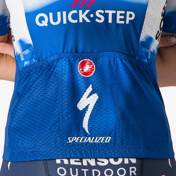 Damen Castelli Soudal Quick-Step 2024 Competizione 3 frau trikot Radtrikot Kaufen