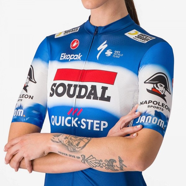Damen Castelli Soudal Quick-Step 2024 Competizione 3 frau trikot Radtrikot Kaufen
