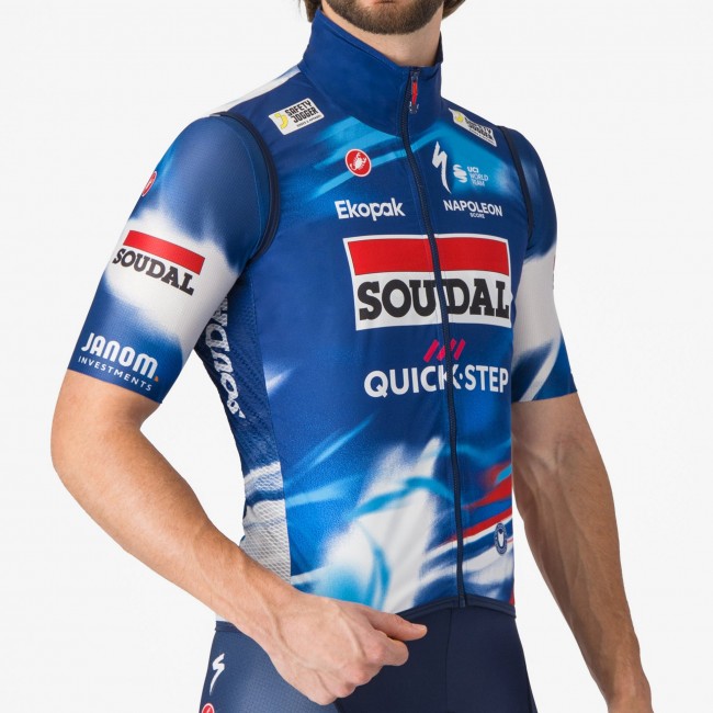 Herren Castelli Soudal Quick-Step 2025 Pro Light Wind weste Radtrikot Kaufen Herren Castelli Soudal Quick-Step 2025 Pro Light Wind weste Radtrikot Kaufen