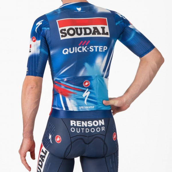 Herren Castelli Soudal Quick-Step 2025 Aero Race 8S trikot Radtrikot Kaufen