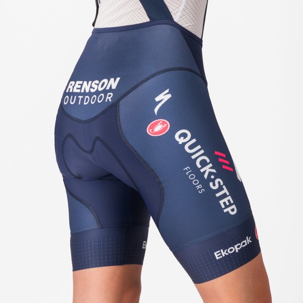 Damen Castelli Soudal Quick-Step 2025 Competizione 2 DT frau kurz tragerhose Radtrikot Kaufen