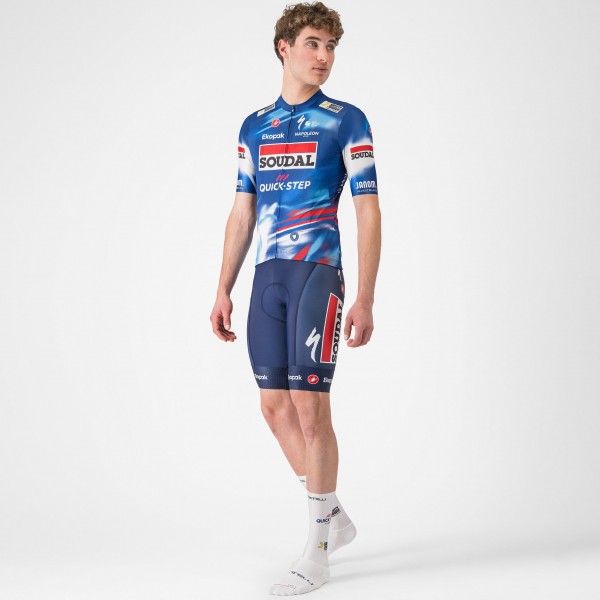 Herren Castelli Soudal Quick-Step 2024 Competizione kurz tragerhose Radtrikot Kaufen