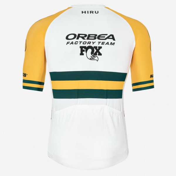 Herren Hiru Orbea Factory Team 2025 Core Trikot-Australischer Meister Radtrikot Kaufen