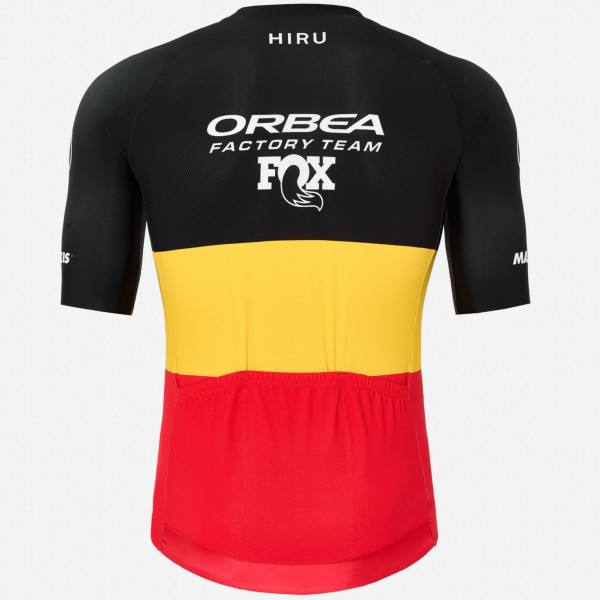 Herren Hiru Orbea Factory Team 2025 Core trikot-Belgischer Meister Radtrikot Kaufen