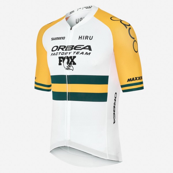 Herren Hiru Orbea Factory Team 2025 Core Trikot-Australischer Meister Radtrikot Kaufen
