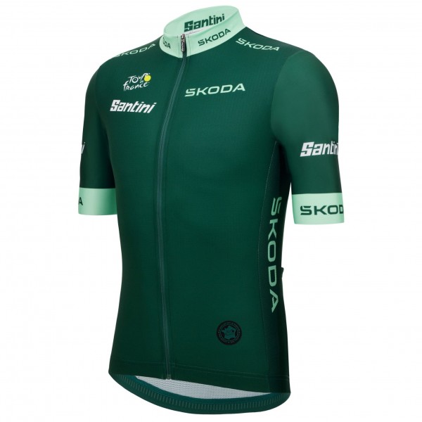 Herren Trikot Santini Grün Tour de France 2025 Fan Line Radtrikot Kaufen