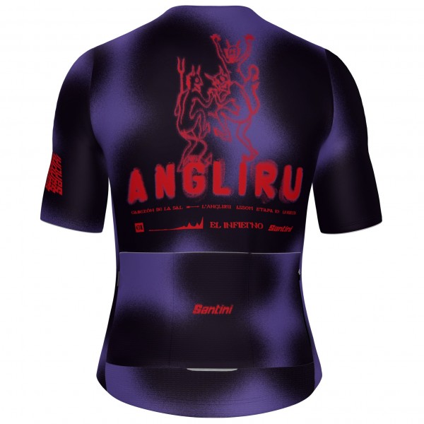 Herren Santini Vuelta Espana 2025 trikot-Angliru Radtrikot Kaufen