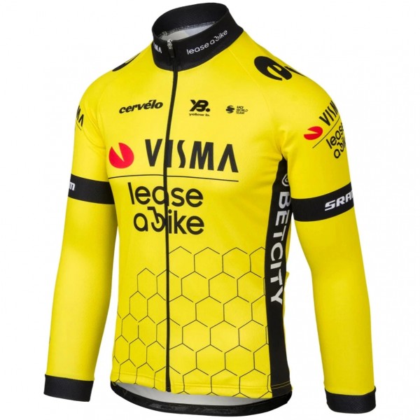 Damen Team Visma Lease a bike 2025 frau langarm trikot Radtrikot Kaufen