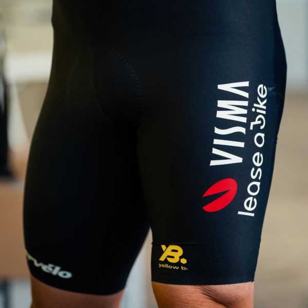 Herren Team Visma Lease a bike 2025 Premium tragerhose Radtrikot Kaufen