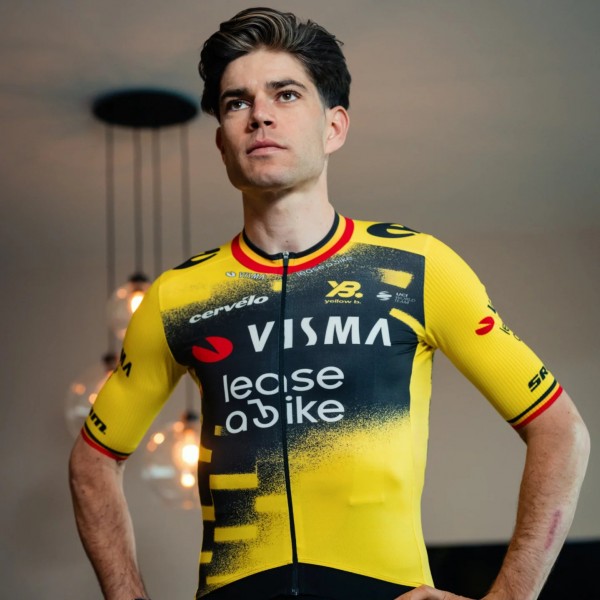 Herren Team Visma Lease a bike 2025 The Wingbeat trikot-Wout Van Aert Radtrikot Kaufen