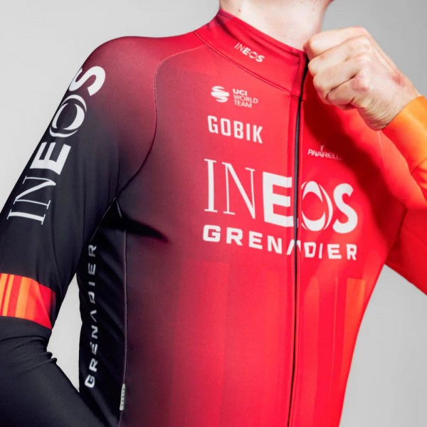 Herren Gobik Ineos Grenadiers 2025 Hyder langarm trikot Radtrikot Kaufen