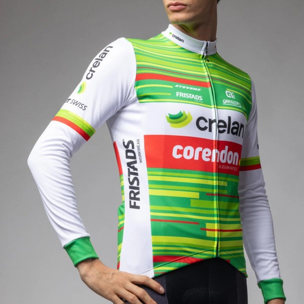 Herren Ale Crelan Corendon 2025 langarmtrikot Radtrikot Kaufen