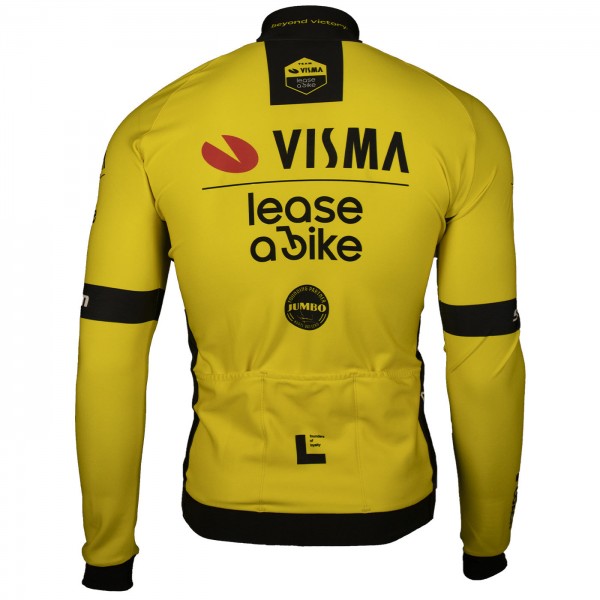 Herren Team Visma Lease a bike 2025 Premiun Polartec jacke Radtrikot Kaufen