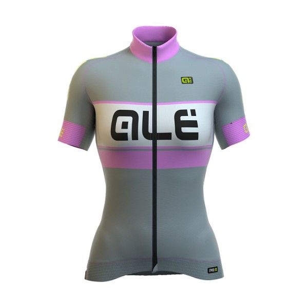 2016 ALE Damen Graphics PRR Bermuda Radtrikot Kurzarm grau Radtrikot Kaufen