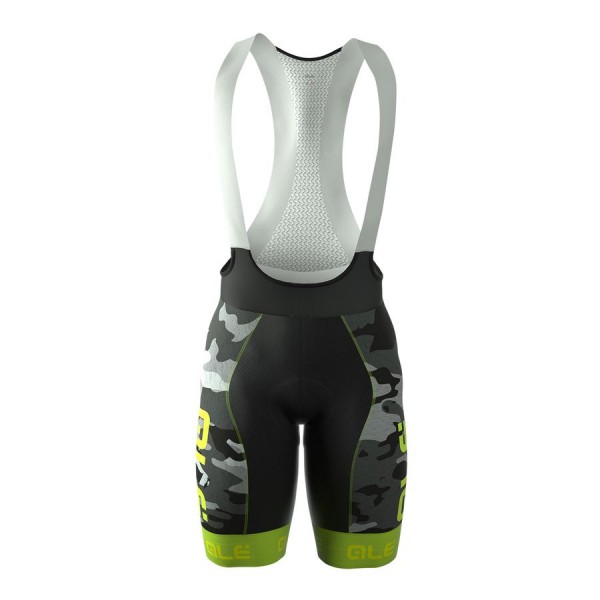 2016 Ale Graphics PRR Camo Fahrradbekleidung Kurz Trägerhose Fluo Grün Radtrikot Kaufen