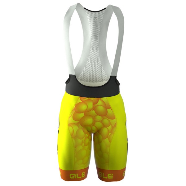 2016 Ale Graphics PRR New Bubbles gelbs Fluo Fahrradbekleidung Kurz Trägerhose Radtrikot Kaufen